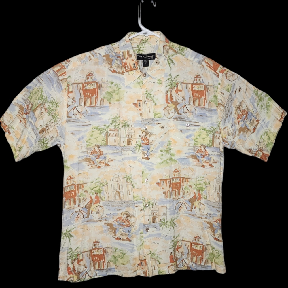 Tori Richard Hawaiian Shirt Viscose - Men's Large